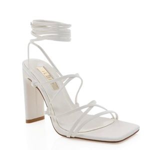 Billini Chrome White Block Heel